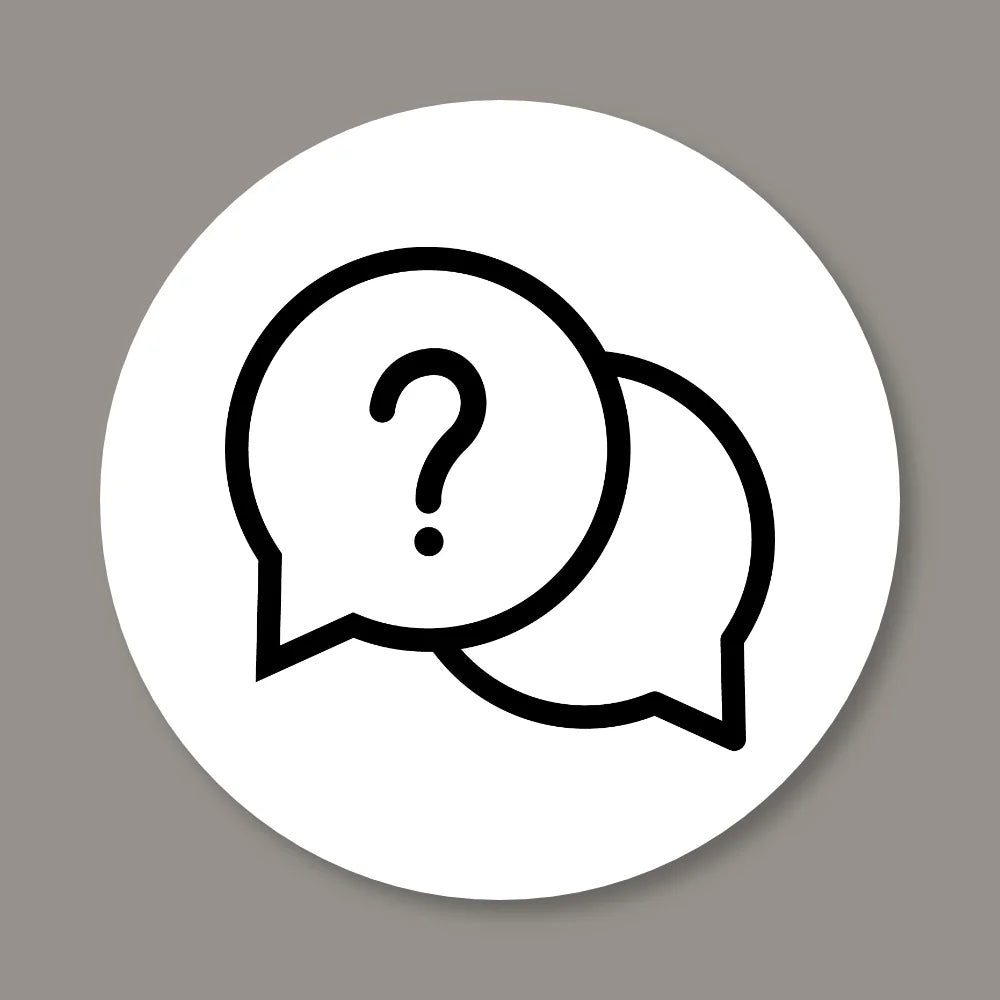 Icon Sprechblasen mit Fragezeichen – Häufige Fragen