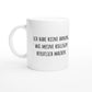 Weiße Keramiktasse 325 ml mit Aufdruck "Ich habe keine Ahnung was meine Kollegen beruflich machen" – Schreibtischtasse von Vollzeitfrust, Ansicht von links